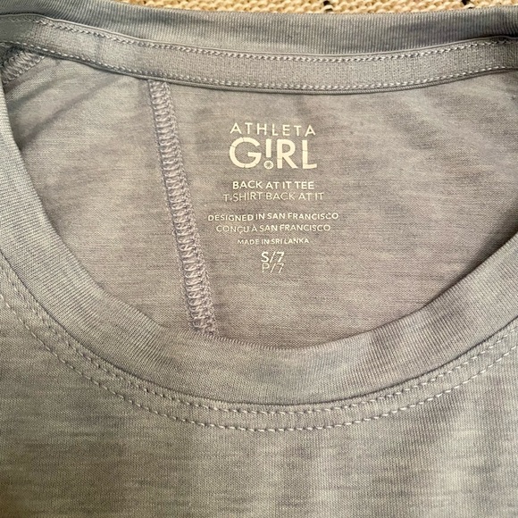 Athleta Girl - Back At It Tee - Size S/7 - Picture 3 of 4